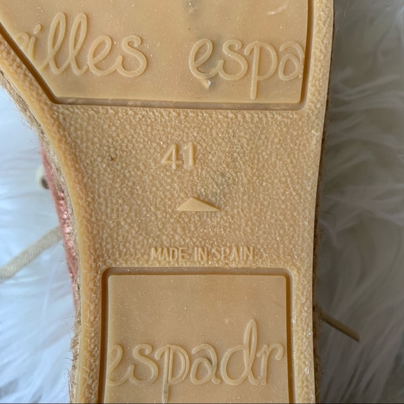 Gaimo Espadrilles Lace-up Pink Suede Sneakers - Picture 9 of 13